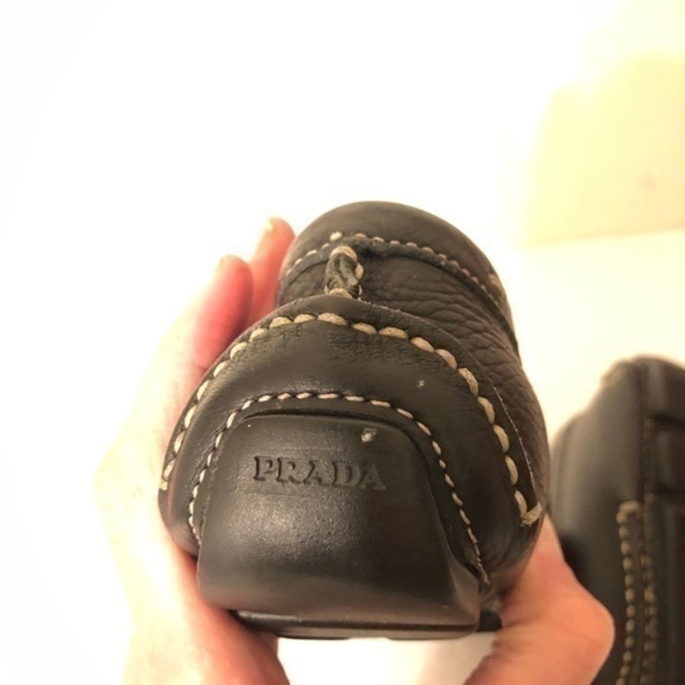 PRADA black loafer flat shoes - Picture 4 of 11